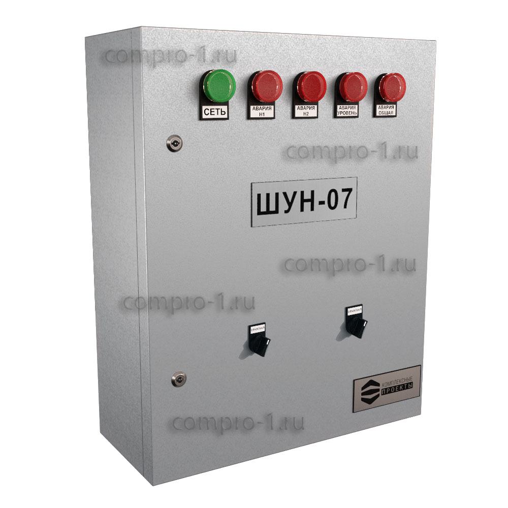 Шкаф управления насосами ШУН-7-2-30.3-GSM вид снаружи