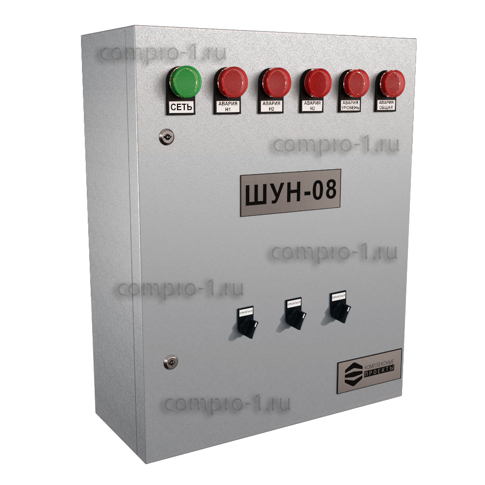 Шкаф управления насосами ШУН-8-3-4.7-ТР-GSM вид снаружи